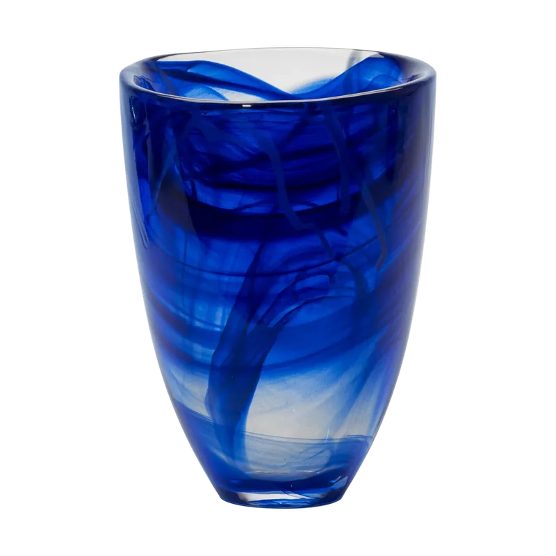 Contrast Vase 200 mm Blau-blau by Kosta Boda – product photo