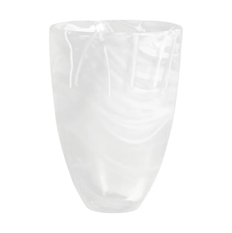 Contrast Vase 200 mm Weiß-weiß van Kosta Boda – productfoto