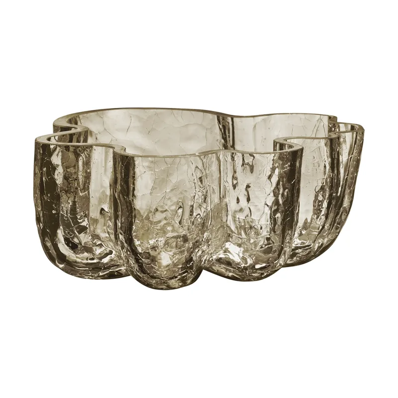 Crackle Schale 10,5 cm Taupe by Kosta Boda – product photo
