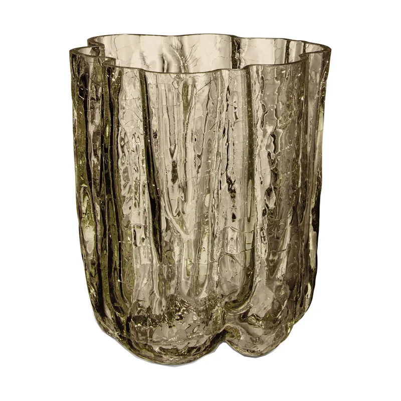 Crackle Vase 12,1 cm Taupe by Kosta Boda – product photo