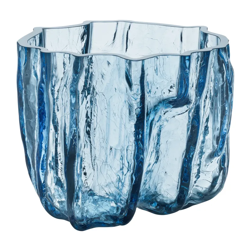 Crackle Vase 17,5cm Rundes Glas by Kosta Boda – product photo
