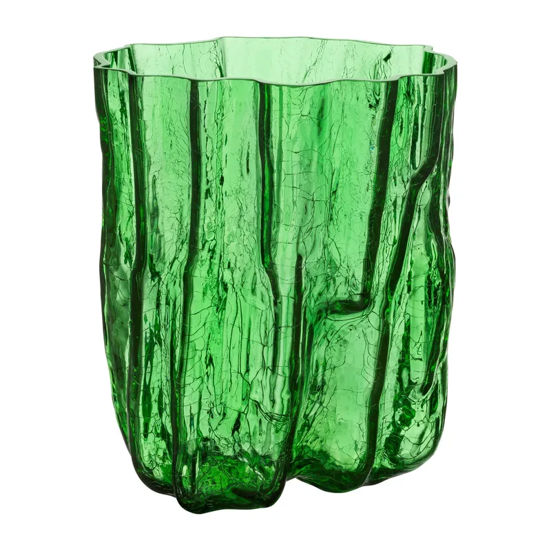 Crackle Vase 27 cm Grün van Kosta Boda – productfoto