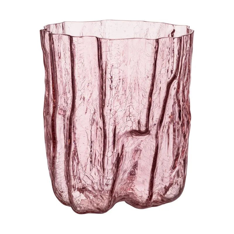 Crackle Vase 27 cm Rosa van Kosta Boda – productfoto