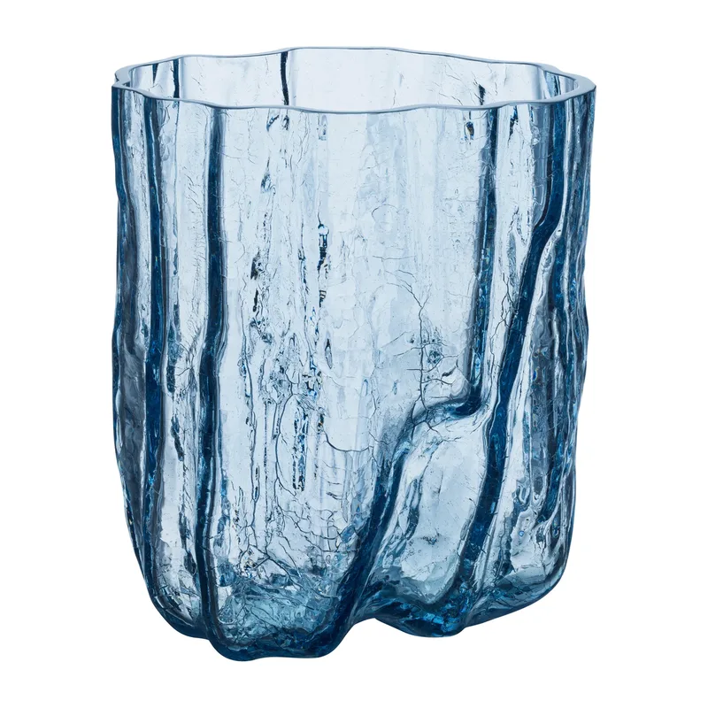 Crackle Vase 27 cm Rundes Glas von Kosta Boda – Produktfoto