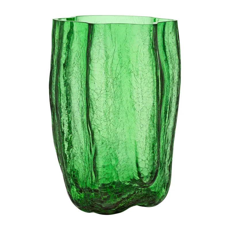 Crackle Vase 37 cm Grün by Kosta Boda – product photo