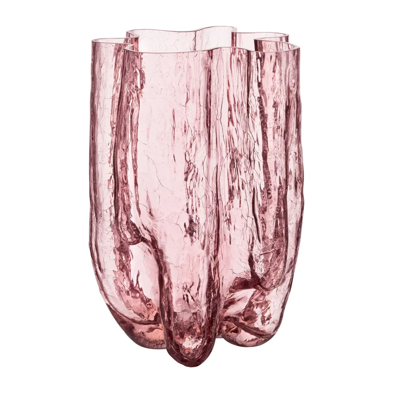 Crackle Vase 37 cm Rosa van Kosta Boda – productfoto