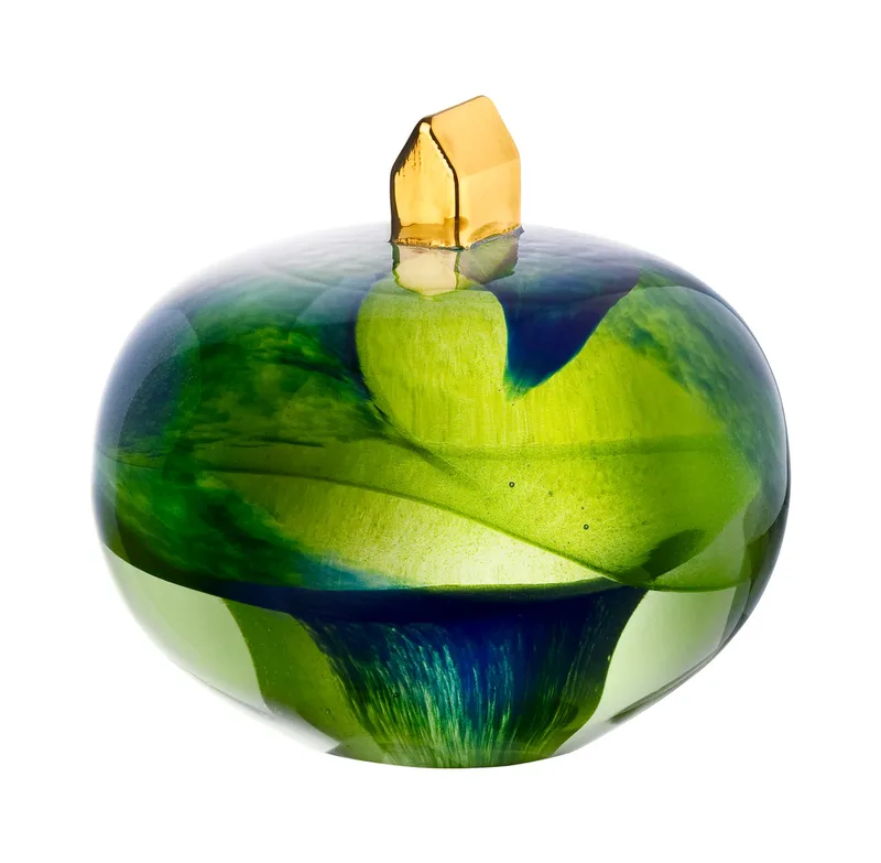 Earth Skulptur Home - green van Kosta Boda – productfoto