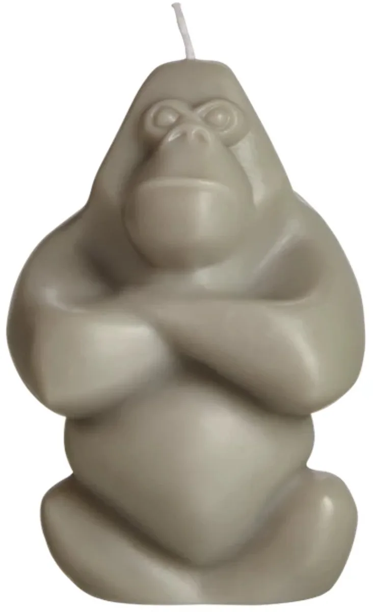 Gabba Gabba gorilla kaars H11.5cm by Kosta Boda in Grijs – product photo