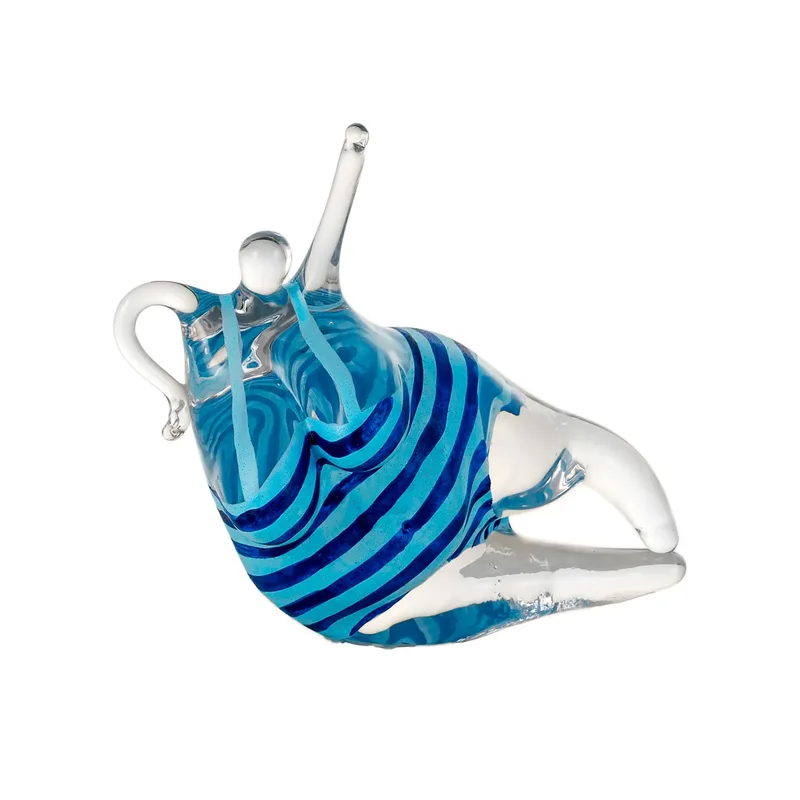 KE Badeglück Glasskulptur Türkisblau van Kosta Boda – productfoto