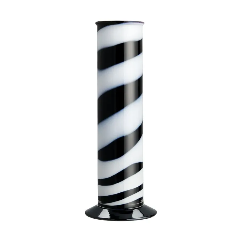 Laborzylinder Vase 30 cm Schwarz-weiß by Kosta Boda – product photo