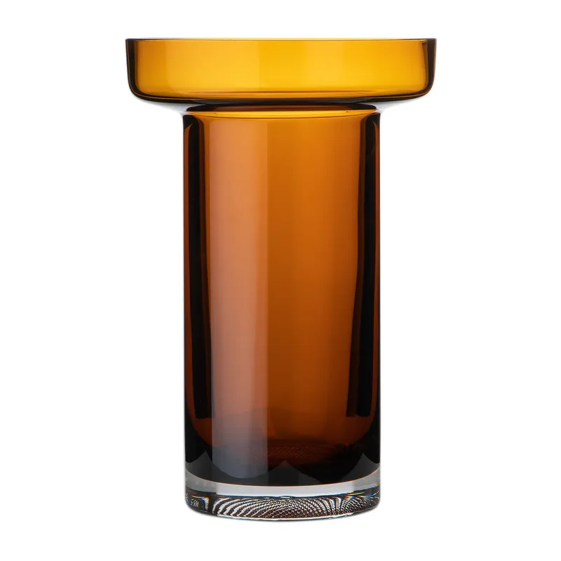 Limelight Rose Vase 23cm Bernstein by Kosta Boda – product photo