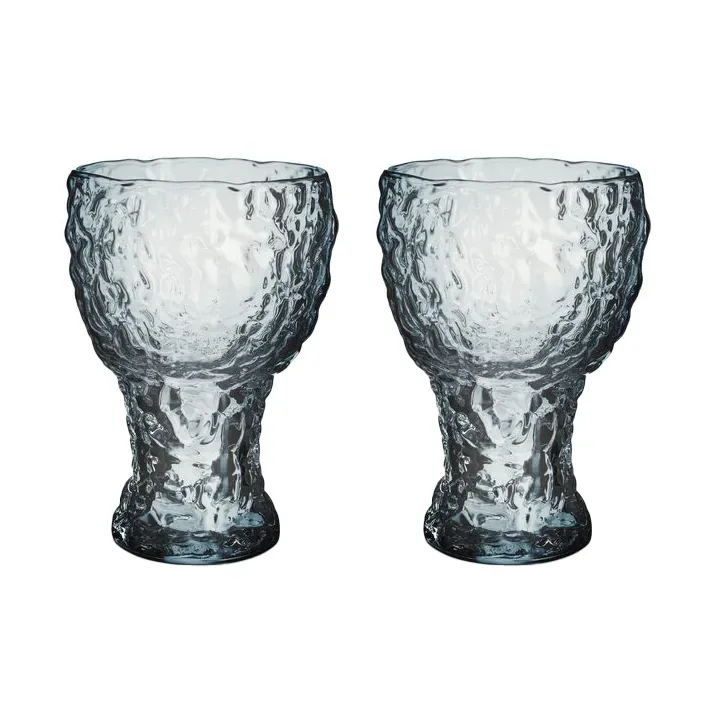 Moss highball Glas zirkulär 42 cl 2er-Pack Blau by Kosta Boda – product photo