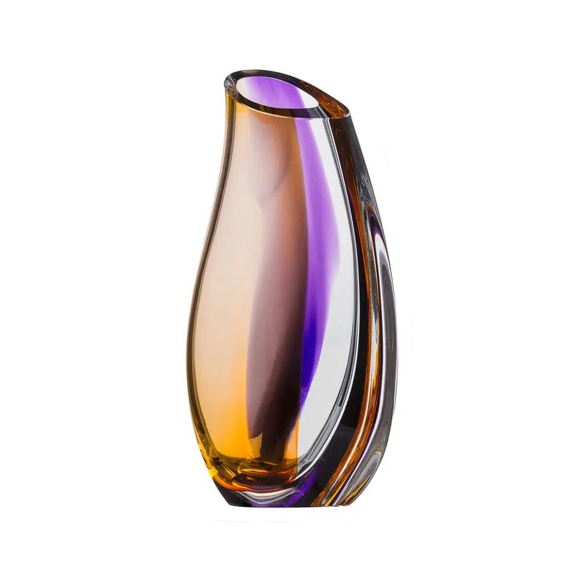 Orchid Vase 280mm Lila-Bernstein by Kosta Boda – product photo
