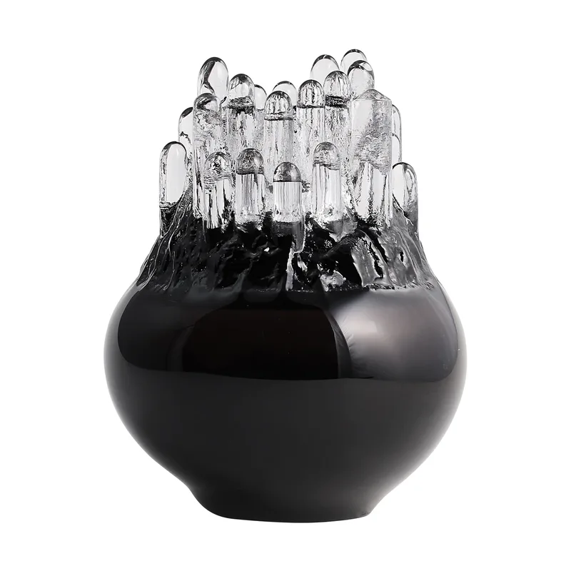 Polar Kerzemhalter 190mm Schwarz de Kosta Boda – photo du produit