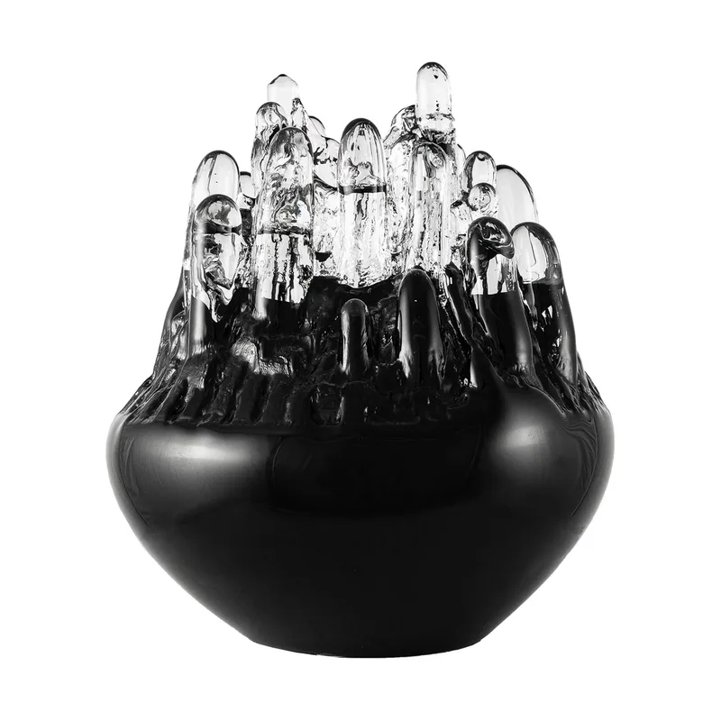 Polar Kerzenhalter 330mm Schwarz de Kosta Boda – photo du produit