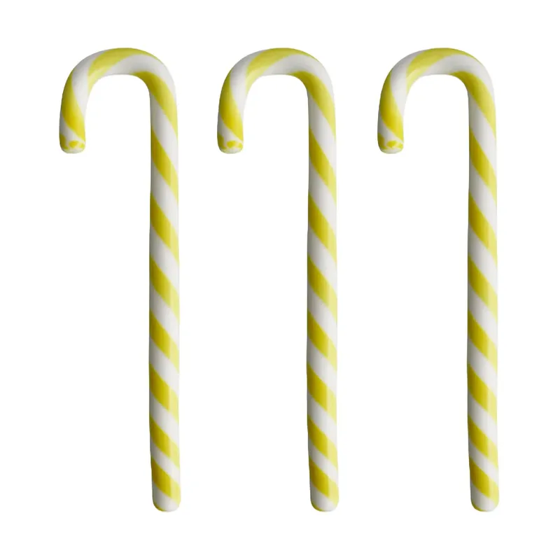 Polka Stock 17 cm 3er-Pack Weiß-gelb by Kosta Boda – product photo