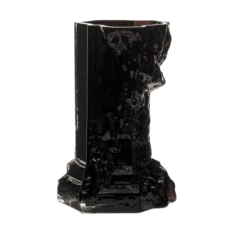 Rocky Baroque Vase 25 cm Nachtschwarz by Kosta Boda – product photo