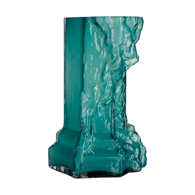 Rocky Baroque Vase 35 cm Chrysocolla by Kosta Boda – product photo