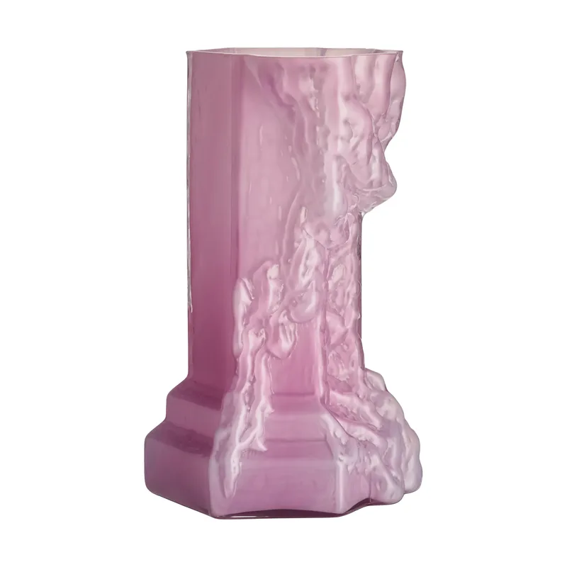 Rocky Baroque Vase 35 cm Cool Pink by Kosta Boda – product photo