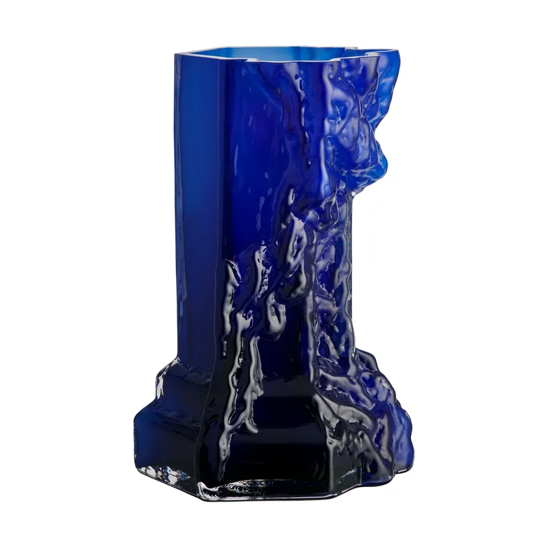 Rocky Baroque Vase 35 cm Deep Blue by Kosta Boda – product photo