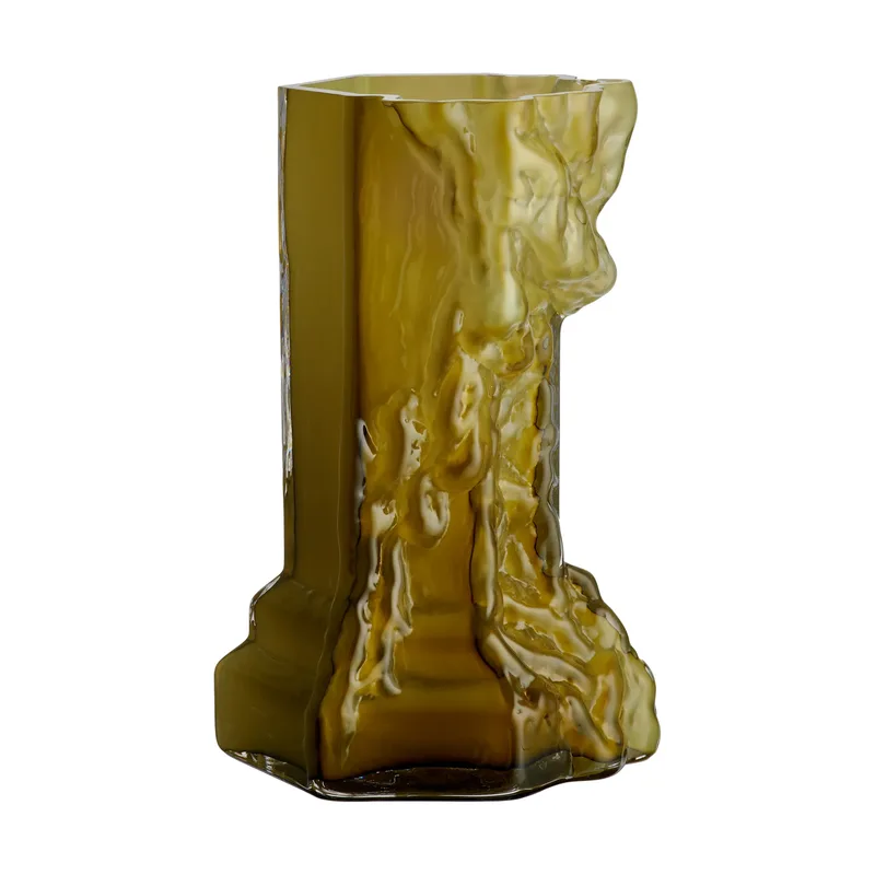 Rocky Baroque Vase 35 cm Olive by Kosta Boda – product photo