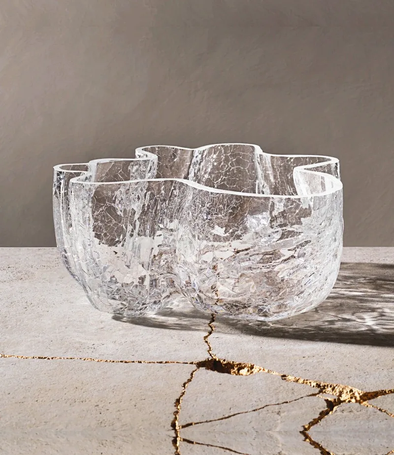 Schaal Crackle 11cm hoog von Kosta Boda in Transparant – Produktfoto