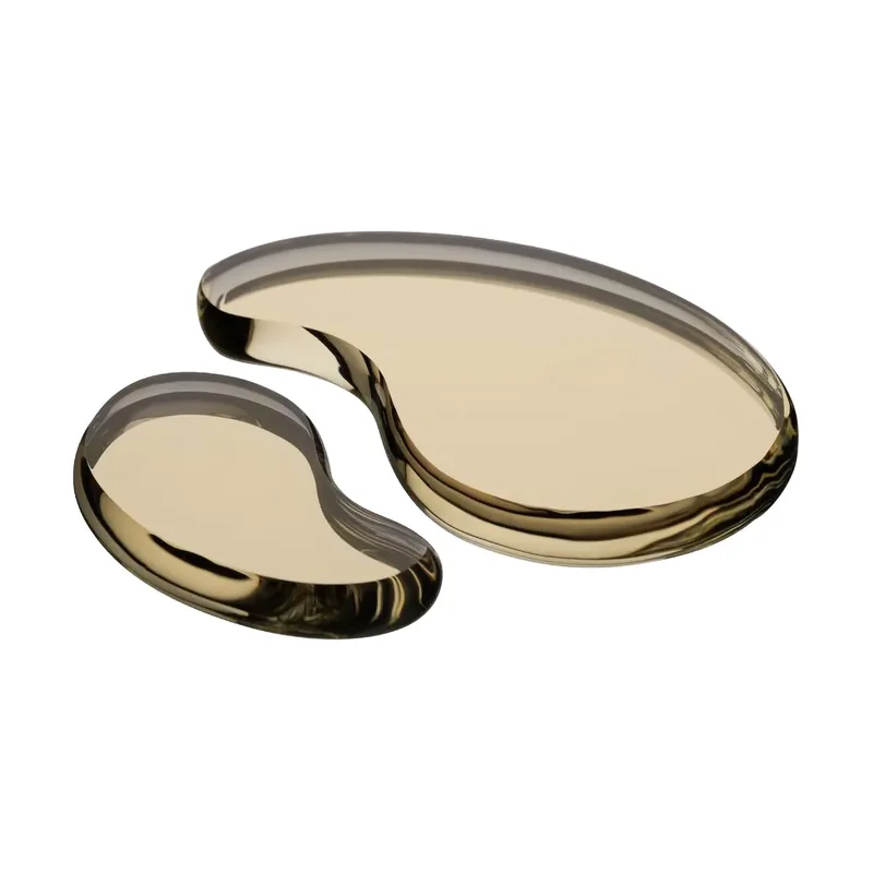 Tears of joy Dekorationsobjekt 2-teilig Gold by Kosta Boda – product photo