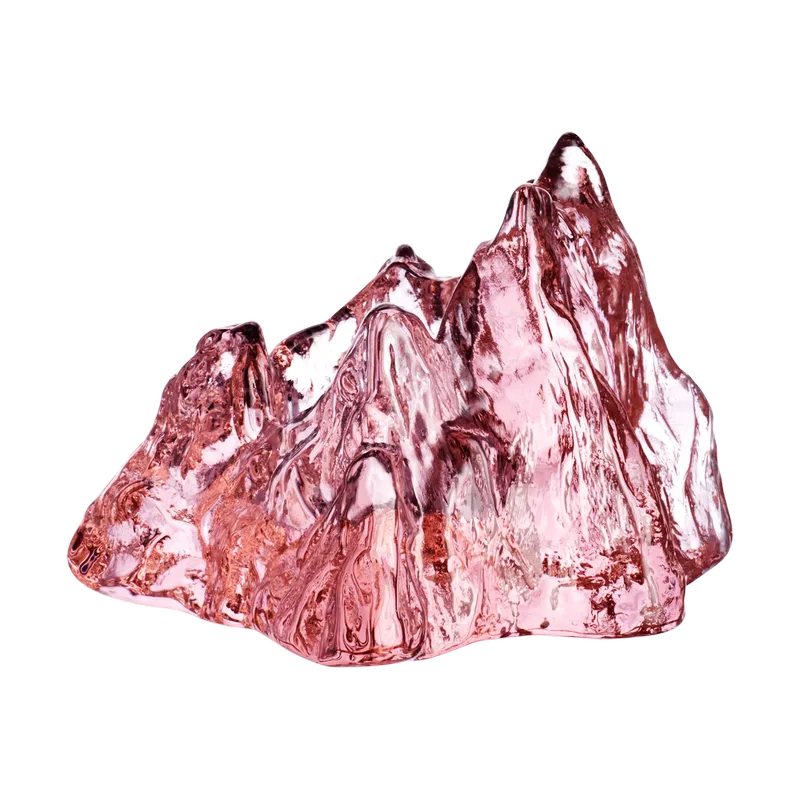 The Rock Windlicht 91 mm Rosa by Kosta Boda – product photo