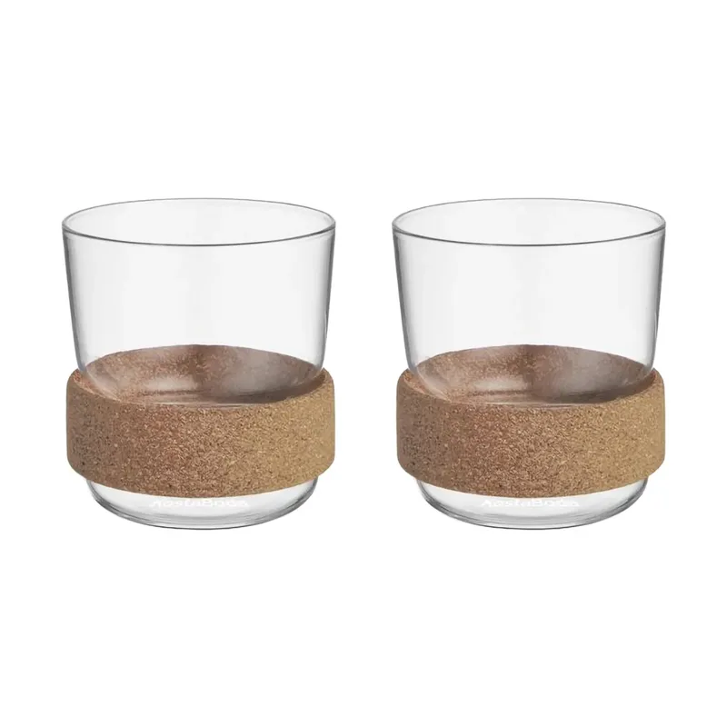 Viva Tasse mit Korkring 30 cl 2er-Pack Klar by Kosta Boda – product photo