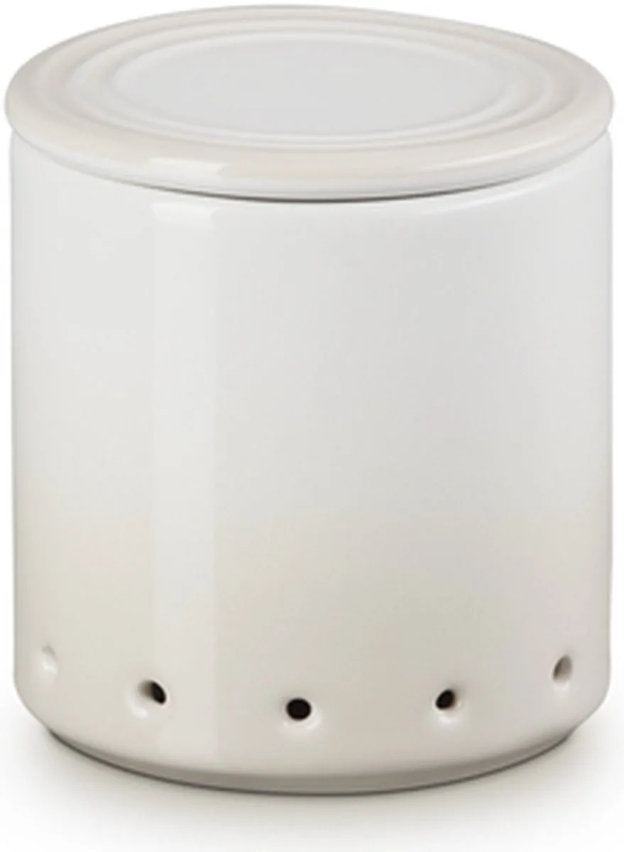 Aardewerk - Bewaarpot Knoflook 0,42l Meringue de Le Creuset en Crème – photo du produit