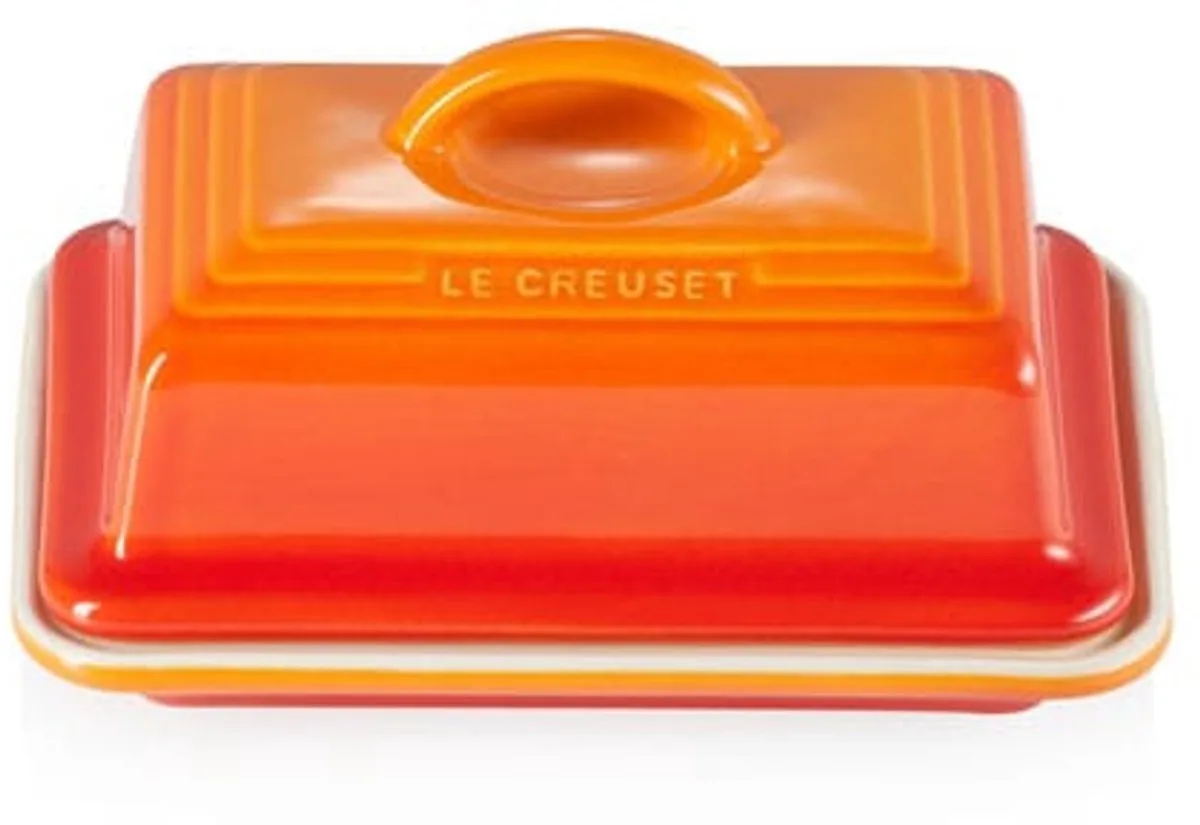 Botervloot - Vaatwasserbestendig - Vriezerbestendig - Aardewerk - Oranjerood von Le Creuset in Orange – Produktfoto