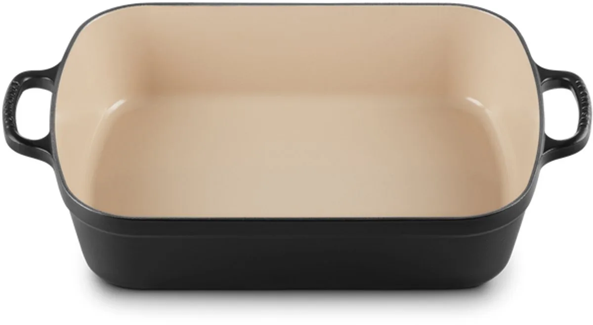 Braadslede - Gietijzeren - Rechthoekig - 5l - 33cm von Le Creuset in Mat Zwart – Produktfoto