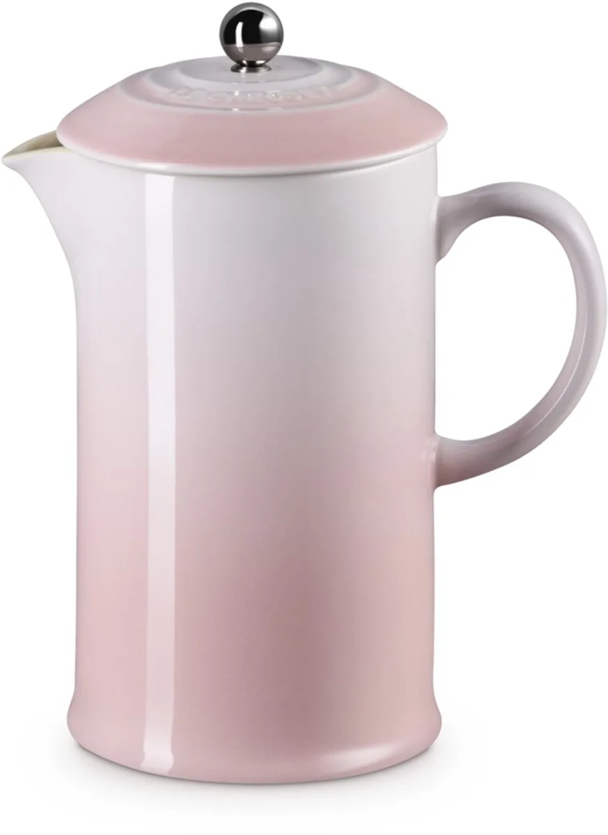 Cafetière 1 Liter in Aardewerk Shell Pink fra Le Creuset i Lyserød – produktbillede