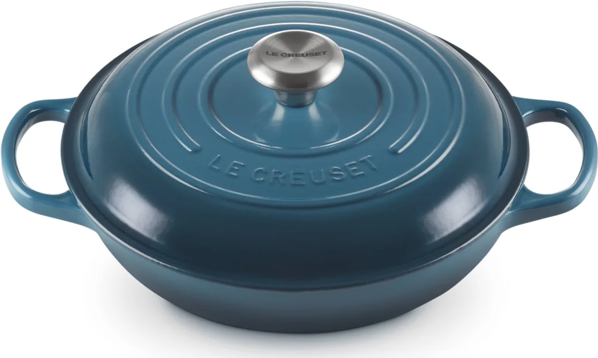 Campagnard - 26 cm - 2,2 L - Inductie van Le Creuset in Deep Teal – productfoto