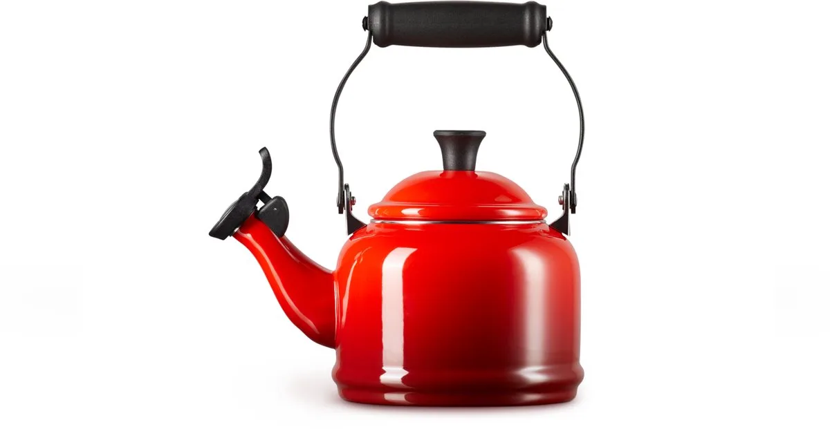 Demi Fluitketel - 1,1 l - Kersenrood de Le Creuset en Rouge – photo du produit