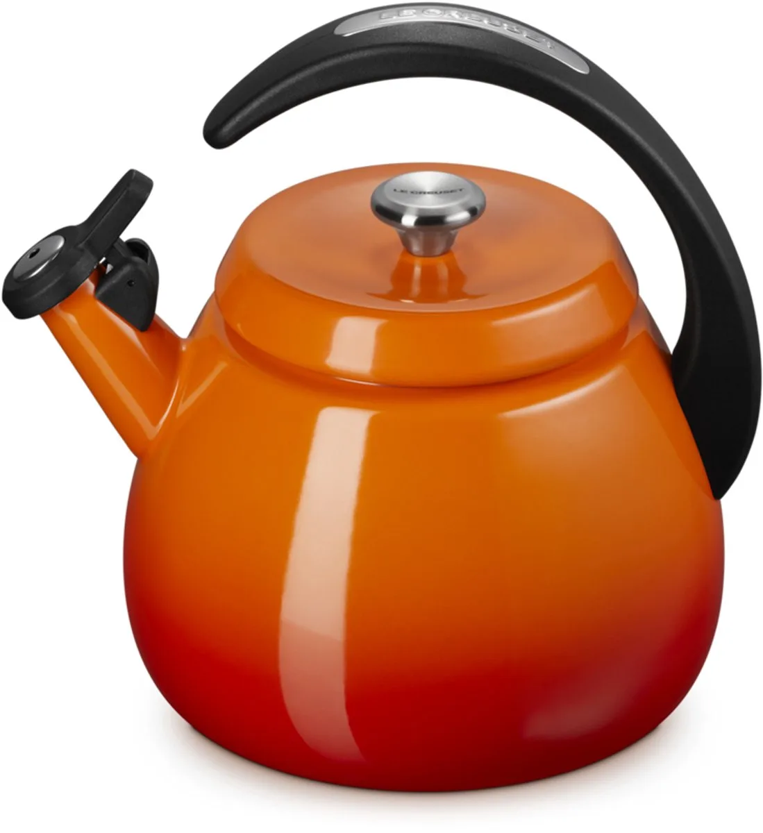 fluitketel Cloche - 2.1ltr by Le Creuset in Oranjerood – product photo
