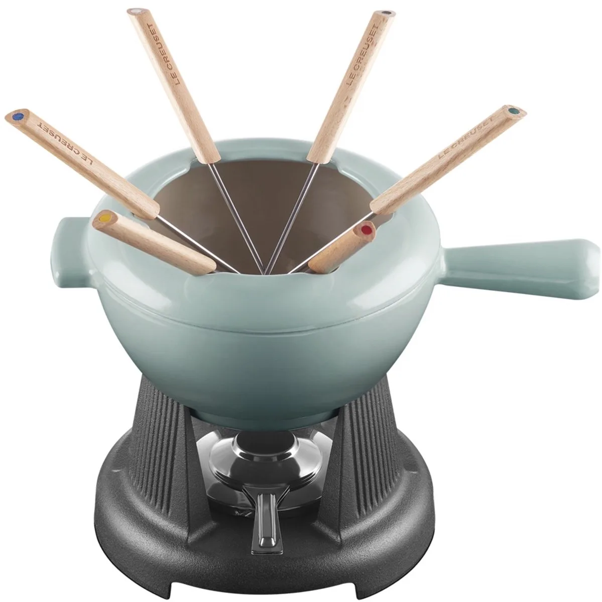 gietijzeren fondueset - 2 liter von Le Creuset in Sea Salt – Produktfoto