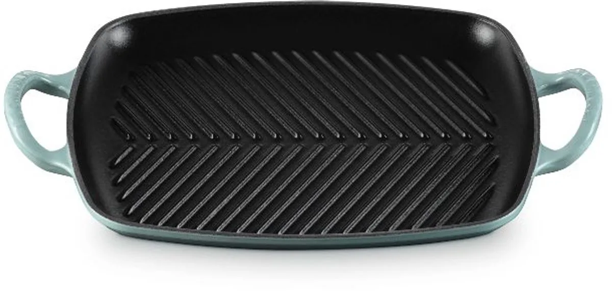 Grillplaat Signature - Sea Salt - 30 x 27 cm - Geëmailleerd Gietijzer de Le Creuset en Gris – photo du produit