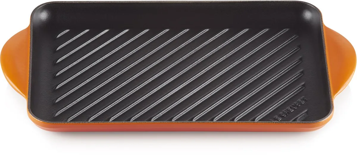 Grillplaat Tradition Oranjerood 32 x 22cm de Le Creuset en Orange – photo du produit
