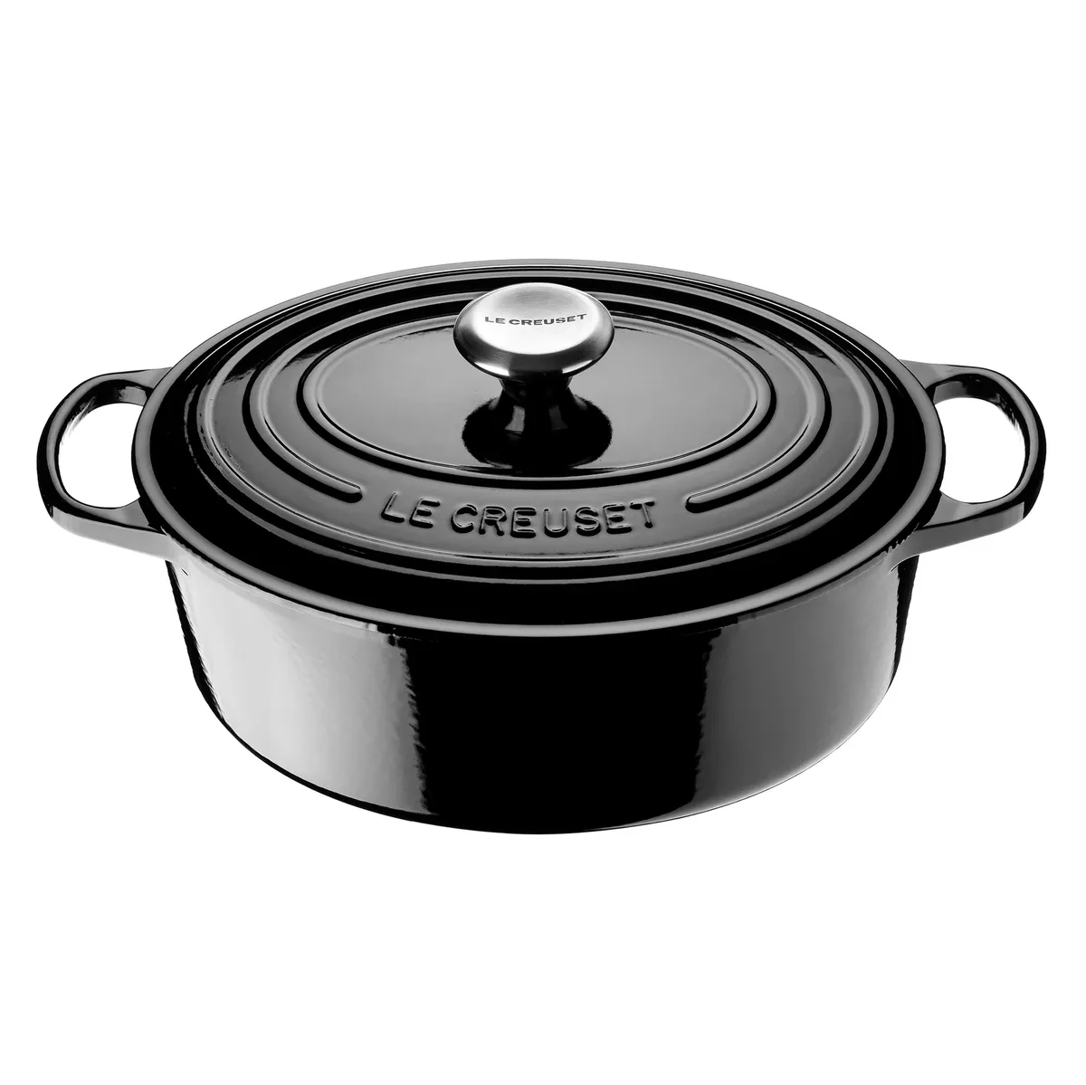 Le Creuset Signature Bräter oval 4,1 l Schwarz de Le Creuset – photo du produit