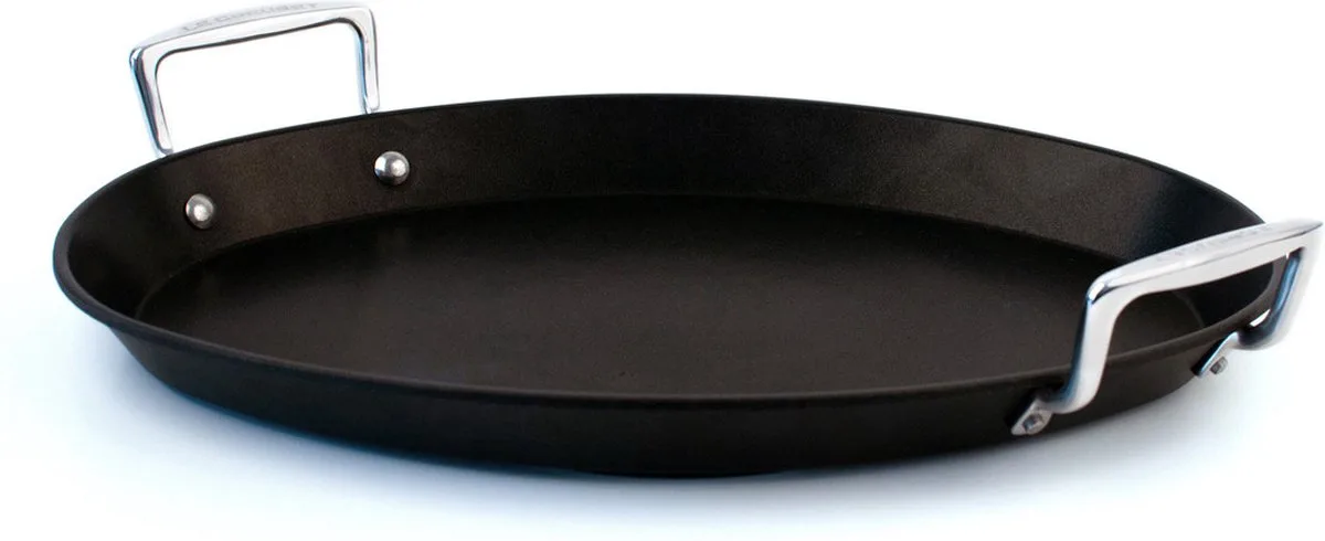 Les Forgées Ovale Vispan 40 x 26 cm Anti-aanbaklaag de Le Creuset en Noir – photo du produit