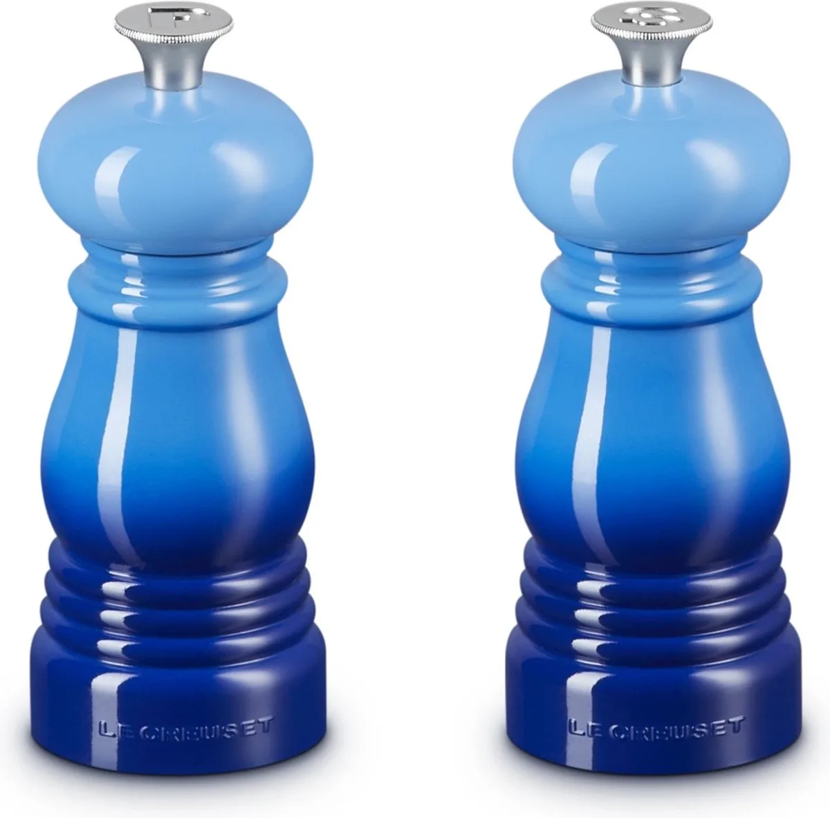 Mini Peper- en zoutset - 12 cm från Le Creuset i Azure – produktbild