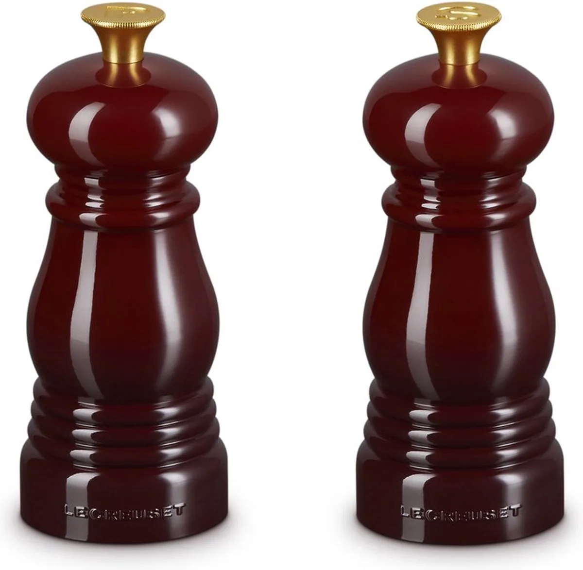 Mini Peper- en zoutset - 12 cm van Le Creuset in Garnet – productfoto