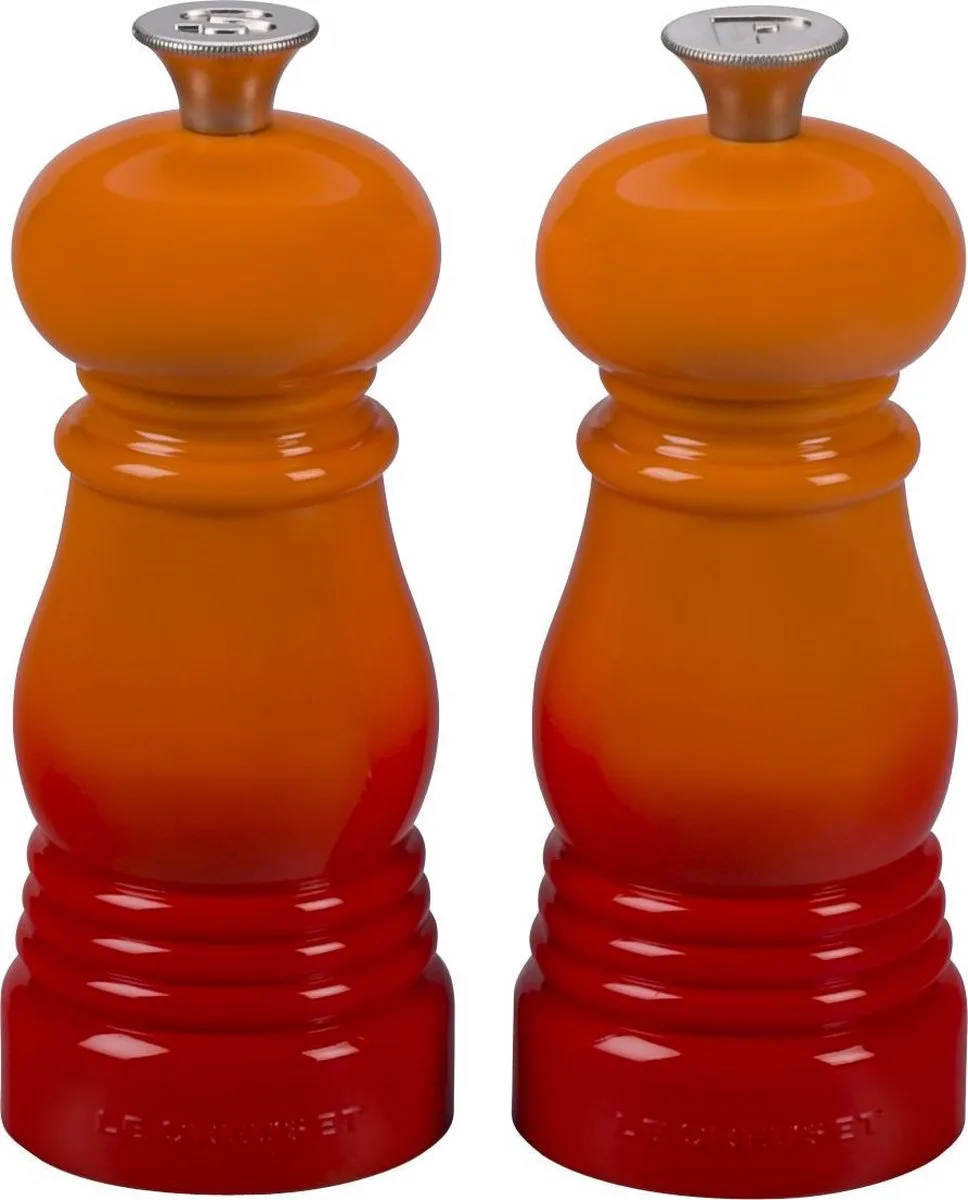 Mini Peper- en zoutset - 12 cm von Le Creuset in Oranjerood – Produktfoto