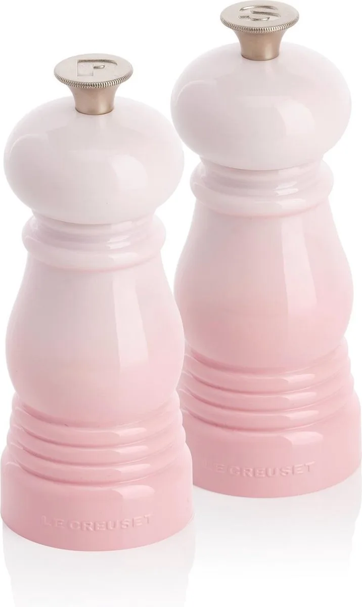 Mini Peper- en zoutset - 12 cm von Le Creuset in Shell Pink – Produktfoto
