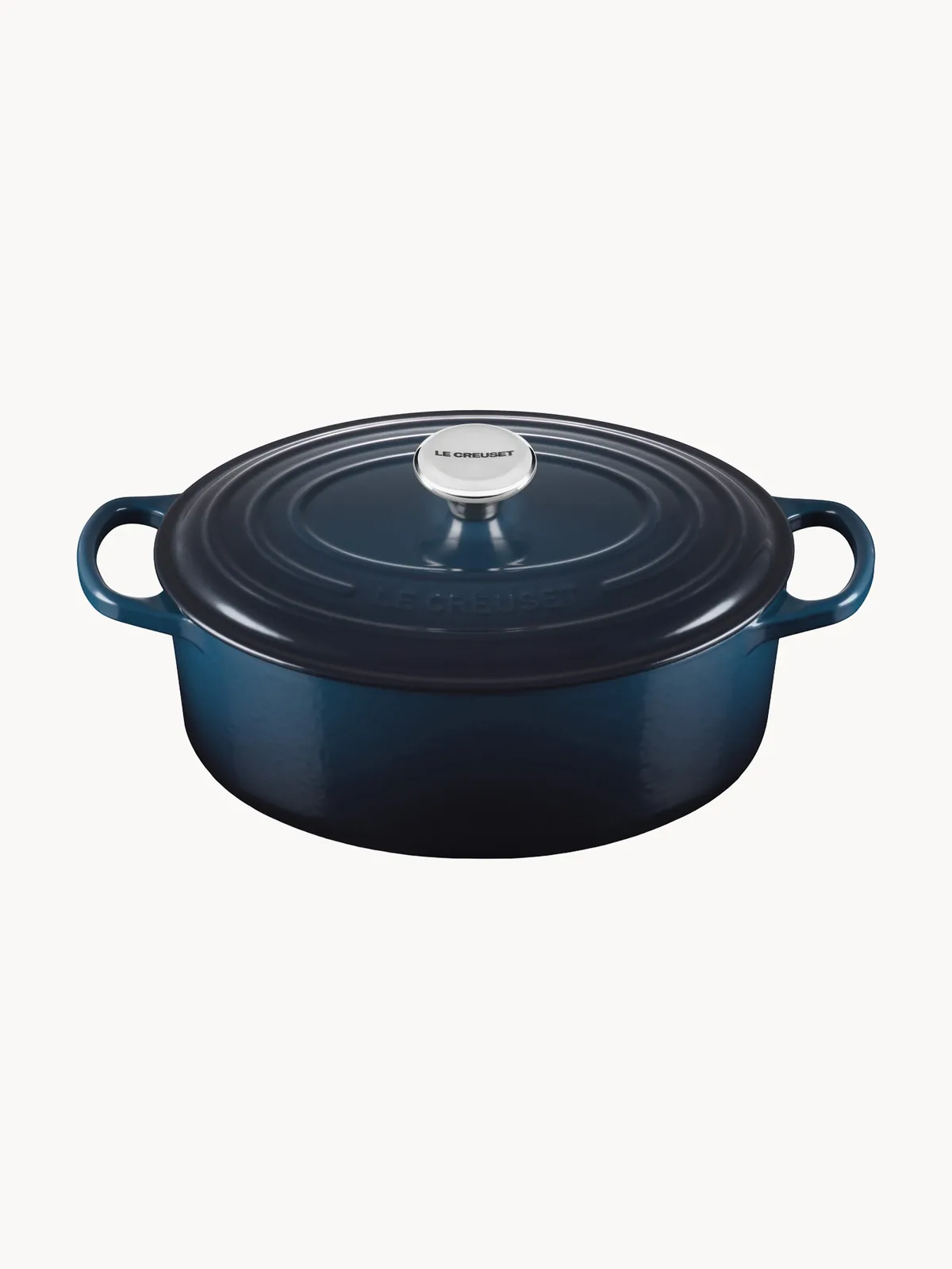 Ovale stoofpan Signature van gietijzer de Le Creuset – photo du produit