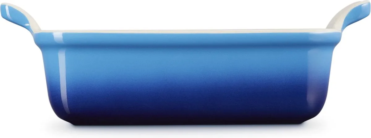 Ovenschaal 19 cm - 1,1 L - Aardewerk - Rechthoek von Le Creuset in Azure – Produktfoto