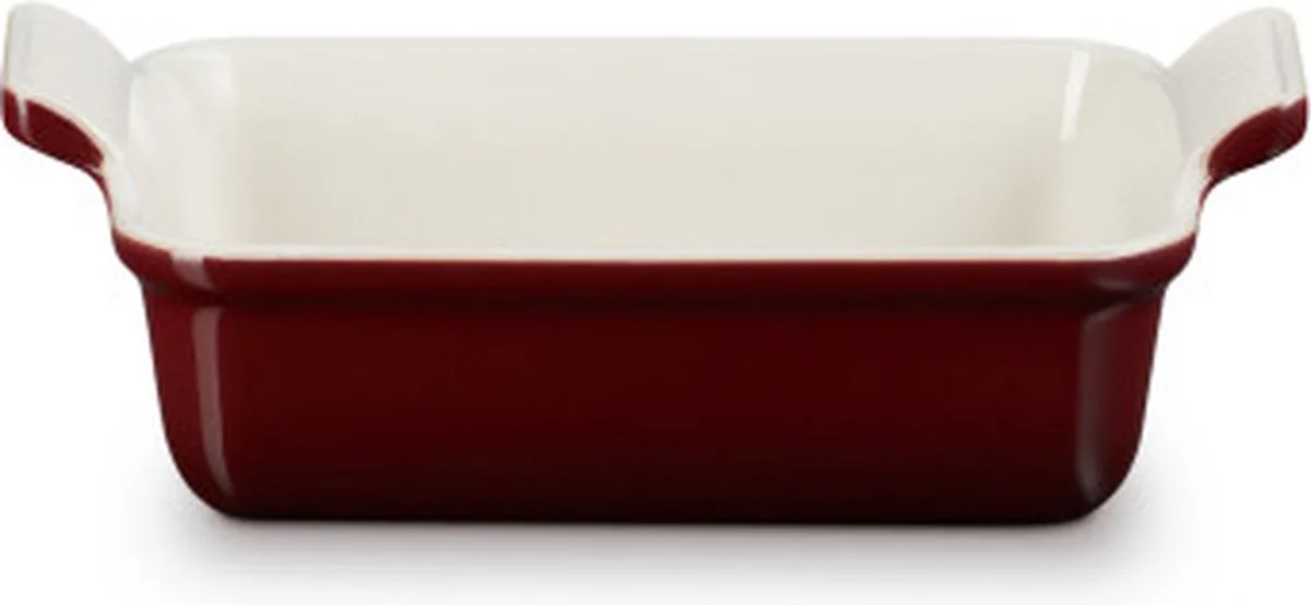 Ovenschaal 19 cm - 1,1 L - Aardewerk - Rechthoek de Le Creuset en Garnet – photo du produit
