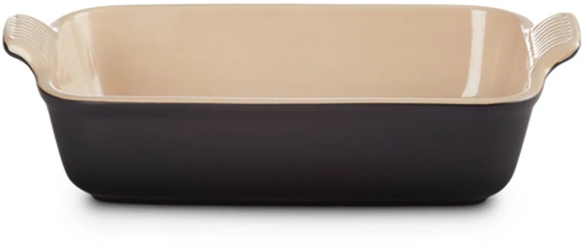 Ovenschaal 26 cm - 2,4 L - Aardewerk - Ebbenzwart - Rechthoek de Le Creuset en Noir – photo du produit