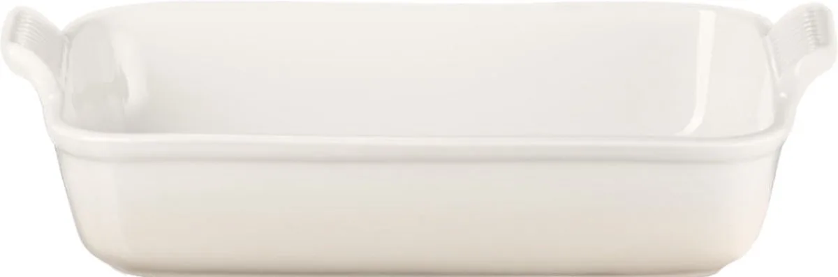 Ovenschaal 26 cm - 2,4 L - Aardewerk - Meringue - Rechthoek de Le Creuset en Crème – photo du produit